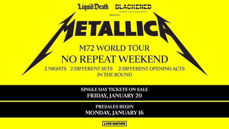 Bilety na koncert Metallica