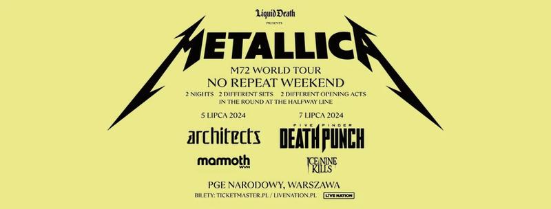 Terminale sprzedaży biletów Metallica